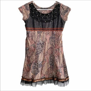 Qury Boho Patchwork Tunic/Mini Dress Medium